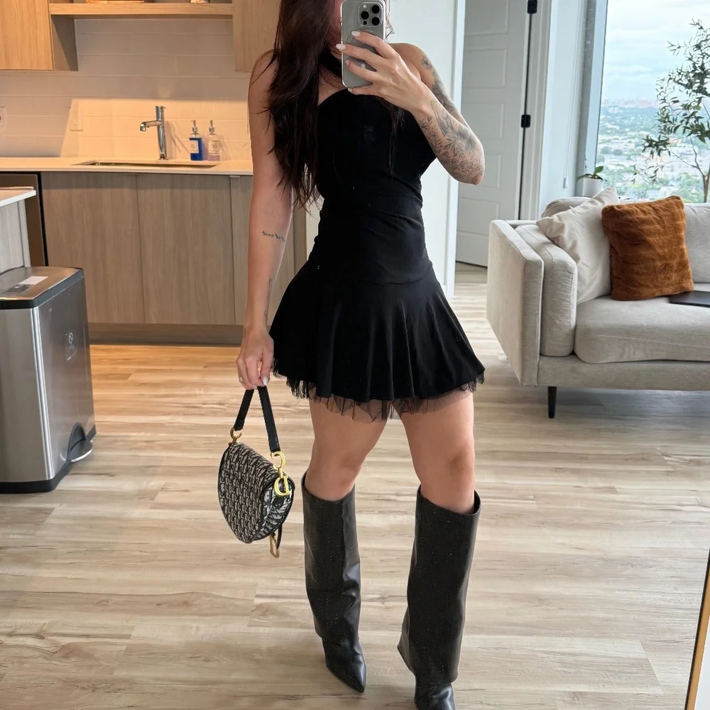 Black Dress with tule - Picture 1 of 1